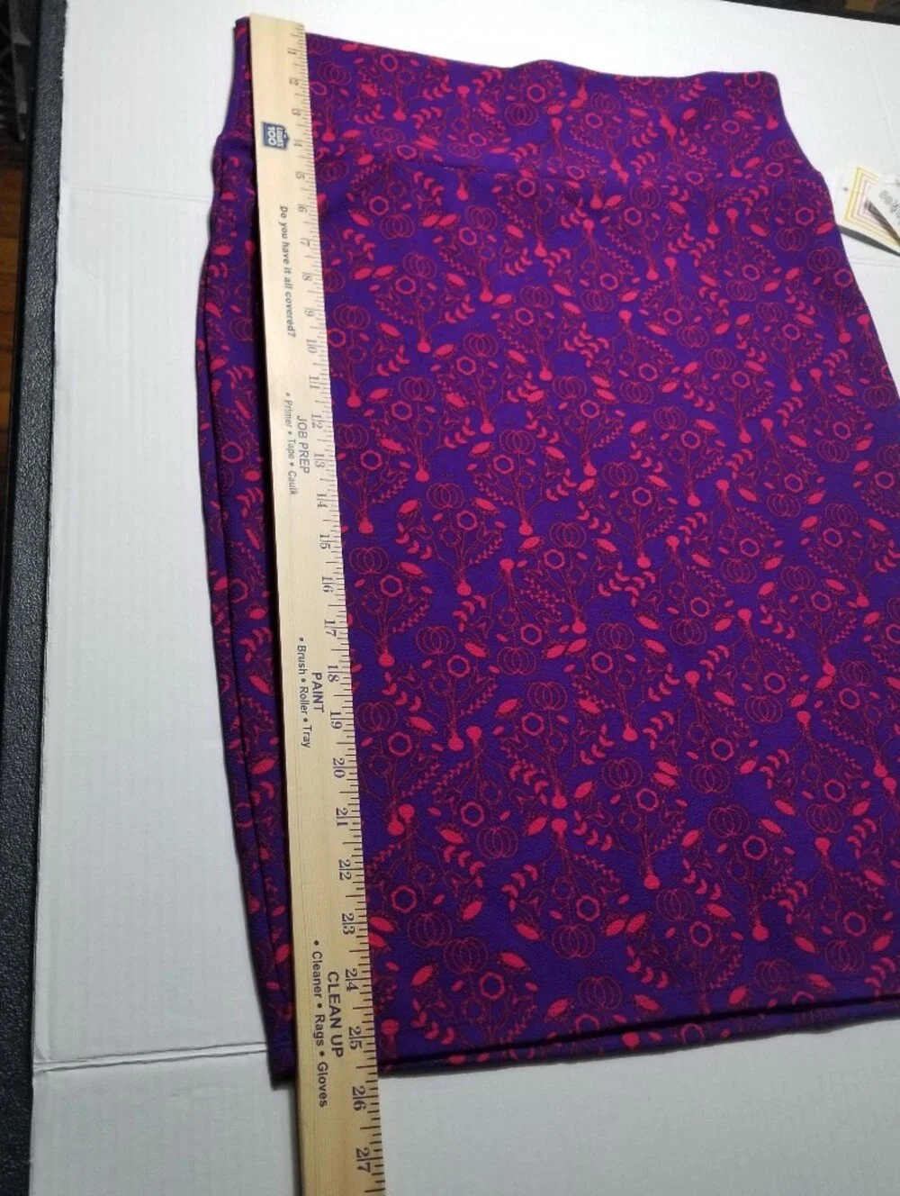 NWT LULAROE WOMEN'S PURPLE AND PINK CASSIE SKIRT SIZE LARGE